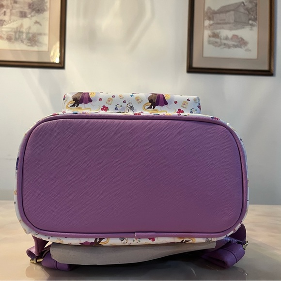 Disney Tangled Rapunzel Flynn Ryder And Maximus All-Over Print Mini Backpack - Picture 5 of 7